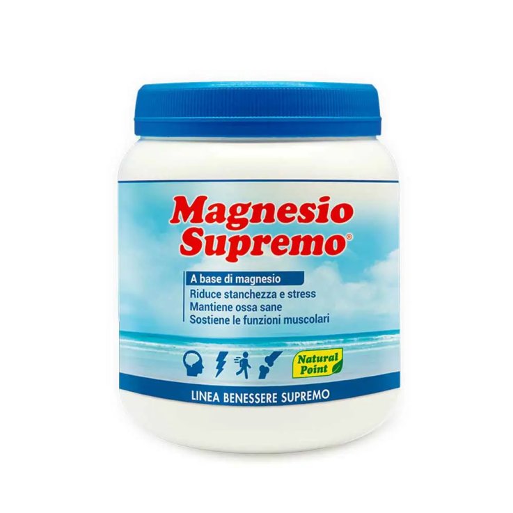 NATURAL POINT MAGNESIO SUPREMO POLVERE INTEGRATORE ALIMENTARE 300 G