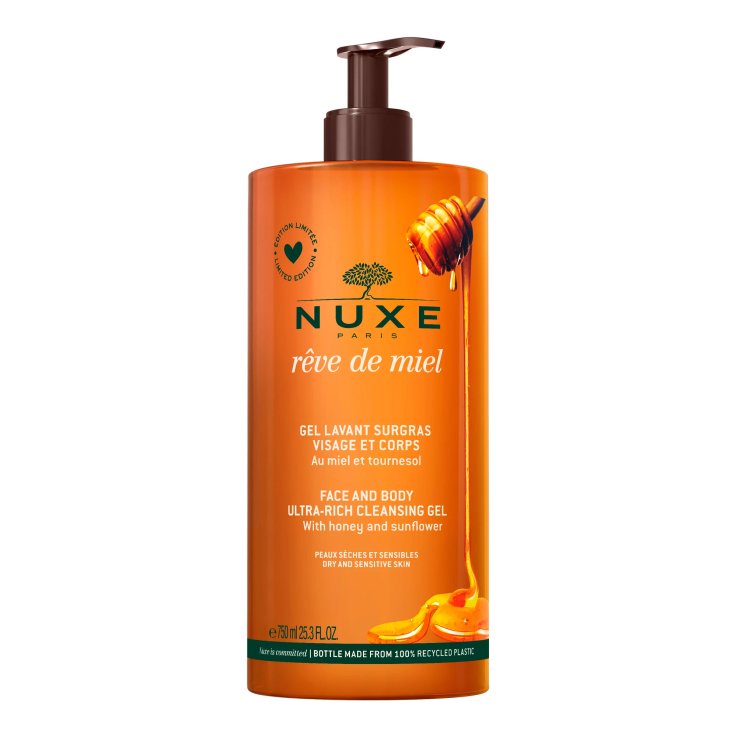 NUXE R&Ecirc;VE DE MIEL GEL DETERGENTE VISO E CORPO 750 ML