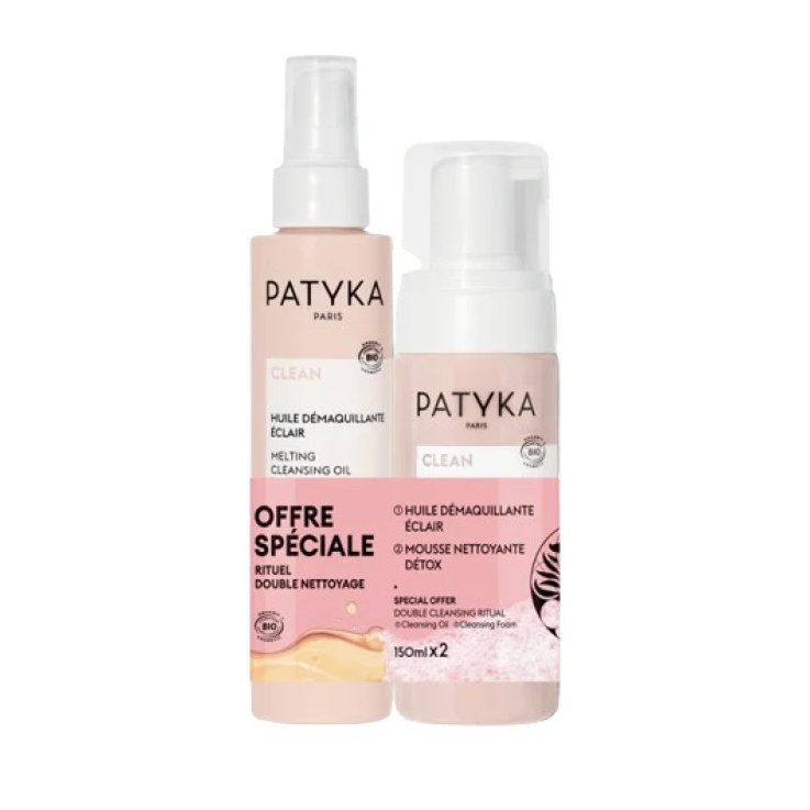 PATYKA CLEAN DUO DOPPIA DETERSIONE OLIO STRUCCANTE + MOUSSE DETERGENTE