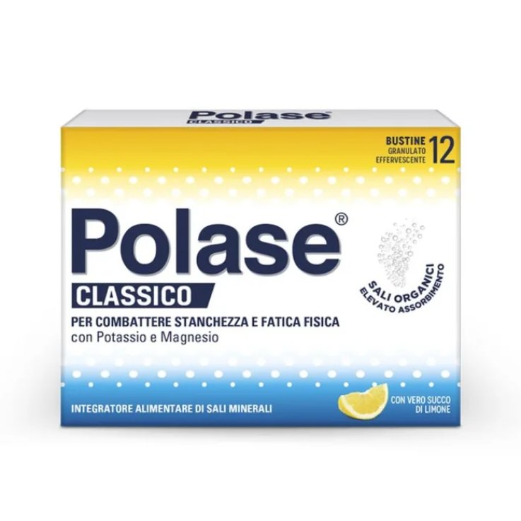 POLASE CLASSICO INTEGRATORE POTASSIO E MAGNESIO GUSTO LIMONE 12 BUSTINE