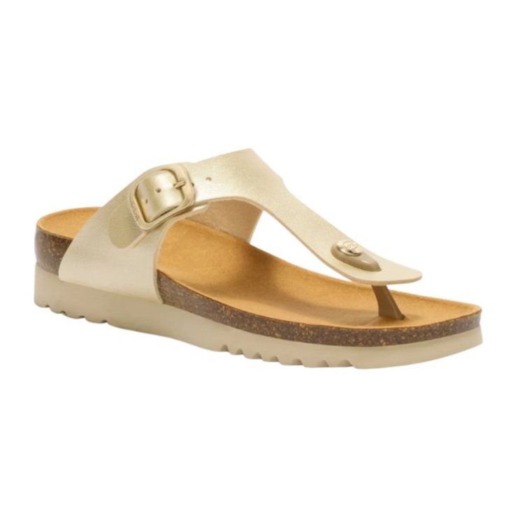 SCHOLL SANDALI BOA VISTA SIMILPELLE ORO N.38