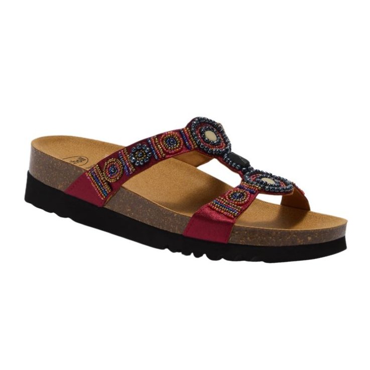 SCHOLL SANDALI NEW BOGOTÀ WEDGE BORDEAUX N.41