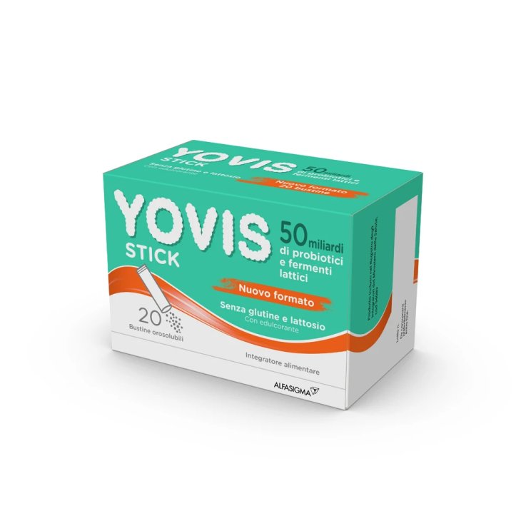 YOVIS STICK INTEGRATORE PROBIOTICO 50 MILIARDI &ndash; 20 BUSTINE OROSOLUBILI